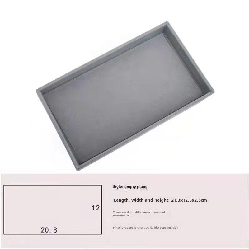 Acrylic Velvet Jewelry Storage Box for Earrings, Bracelets, and Cosmetics - Light Luxury Design