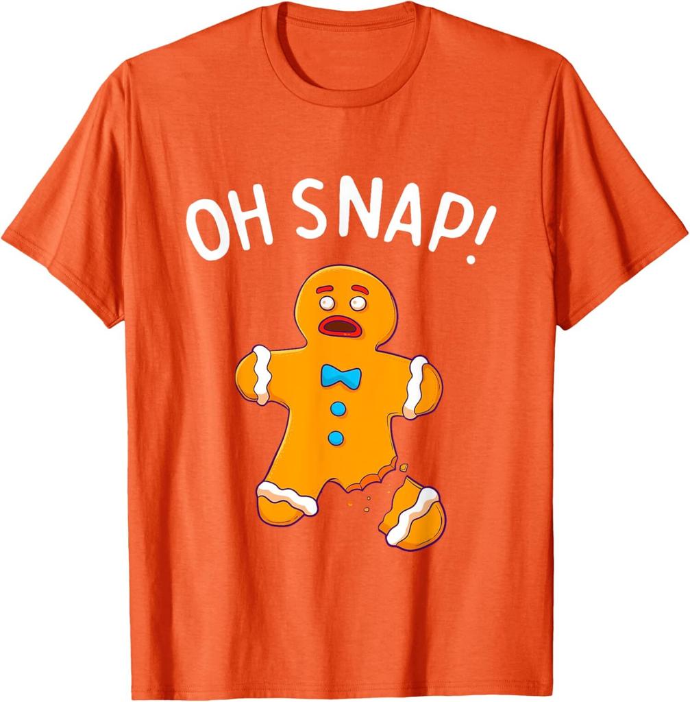 Gingerbread Oh Snap Christmas Funny Cookie Baking Unisex T-Shirt