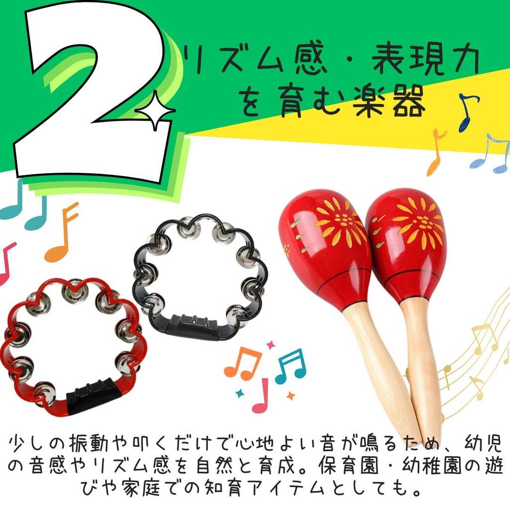 Tambourine, Maracas, Percussion Set, Rhythmic, Percussion, Event, Party (Type B)