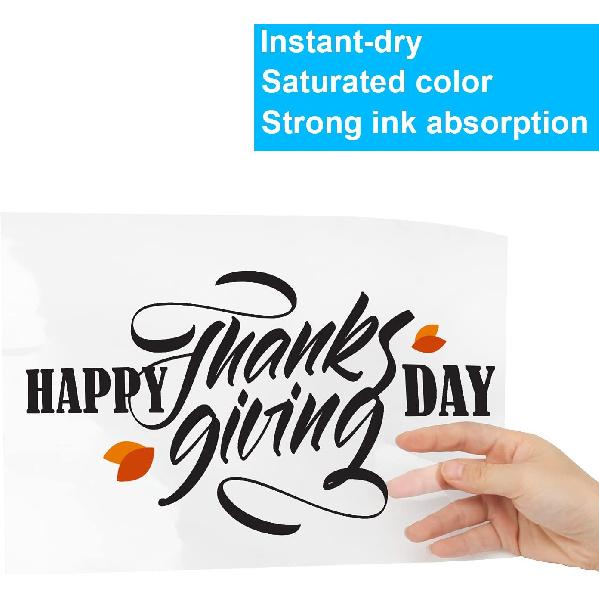 Inkjet Transparency Film, Printable Clear Transparency Sheets, 25 Pack Overhead Projector Film Sheets for Screen Printing, (8.3 x 11.8 inch)