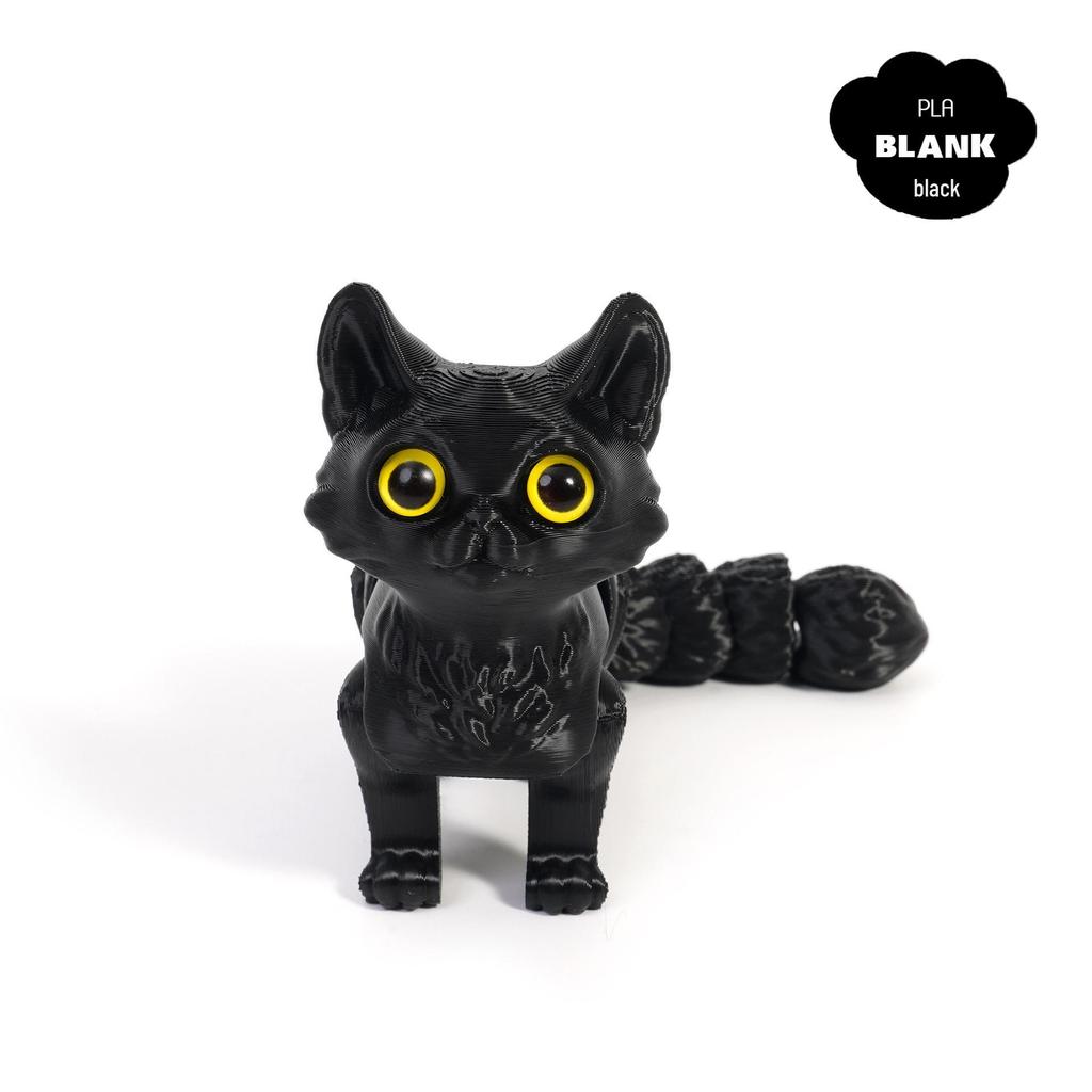 Подвижный кошачий хвост, 3D-печатное украшение для автомобиля для детей