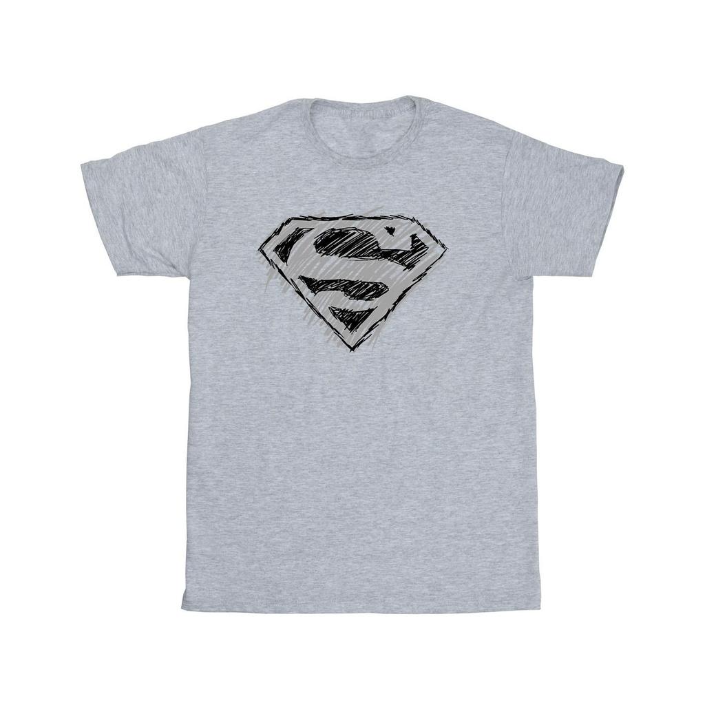 DC Comics Boys Superman Logo Sketch T-Shirt