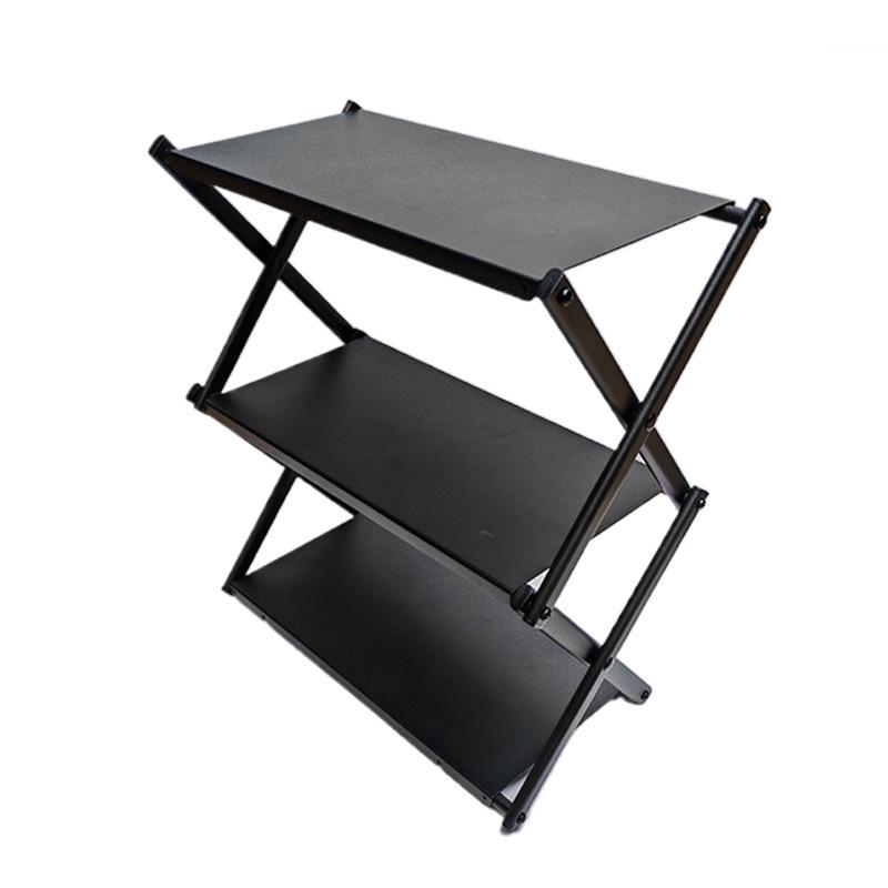 Portable Outdoor Folding Multi-Layer Picnic Table & Storage Rack