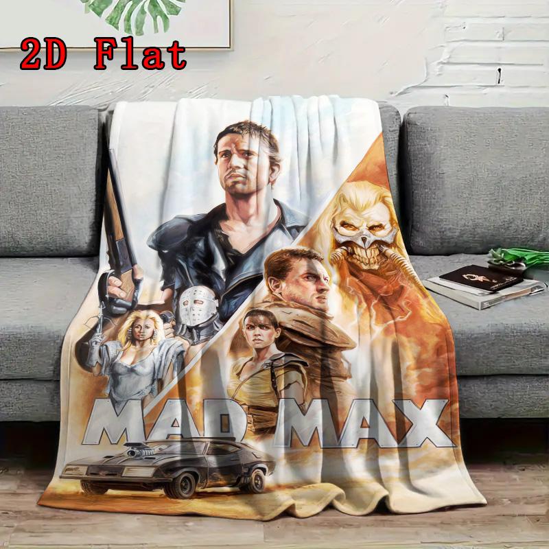 Mad Max 2D Flat Pattern Flannel Blanket High quality All Seasons Warmth and Comfort Perfect for Christmas Gifts.DMT0925542