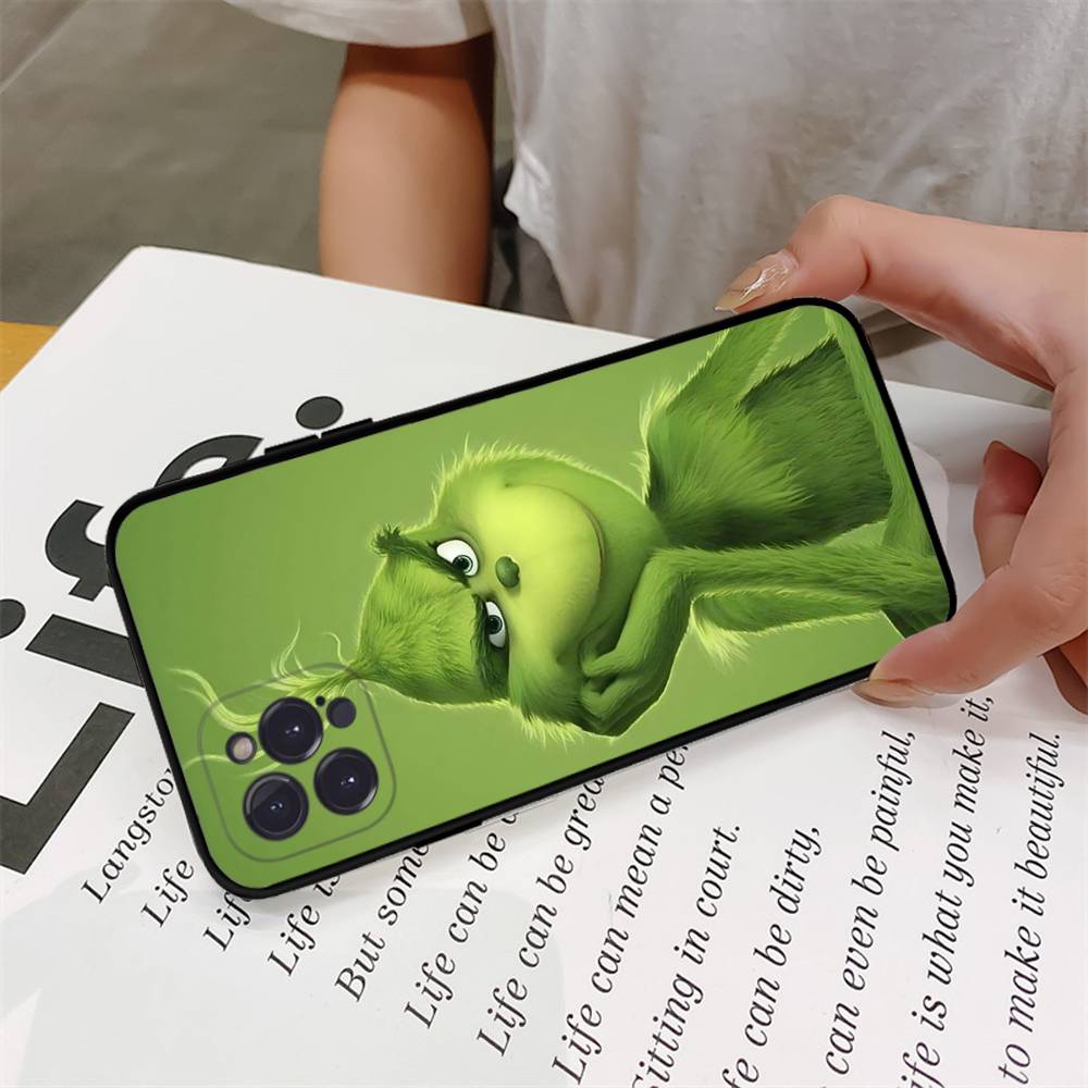 C-Рождественские G-Зеленые M-Монстры Чехол для Телефона Для IPhone 16 17 Air 15 14 13 12 11 Pro Max 16E Plus Fundas