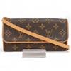 Auth Monogram Pochette Twin PM Shoulder Bag Brown PVC Canvas Women’s Lv6934ce