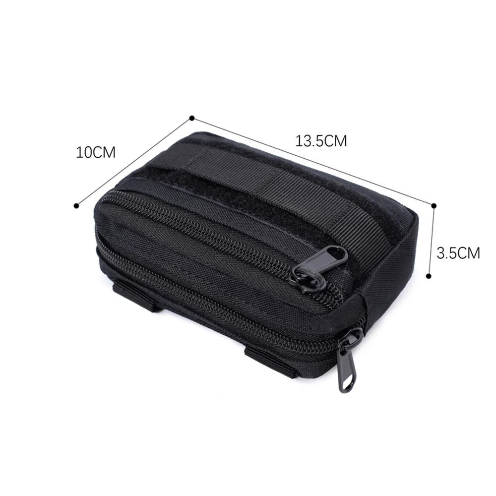 Двухслойная EDC сумка Мужская Тактическая поясная сумка на ремне Molle Нейлоновая поясная сумка-кошелек Аксессуары для кемпинга и охоты Утилитарная сумка