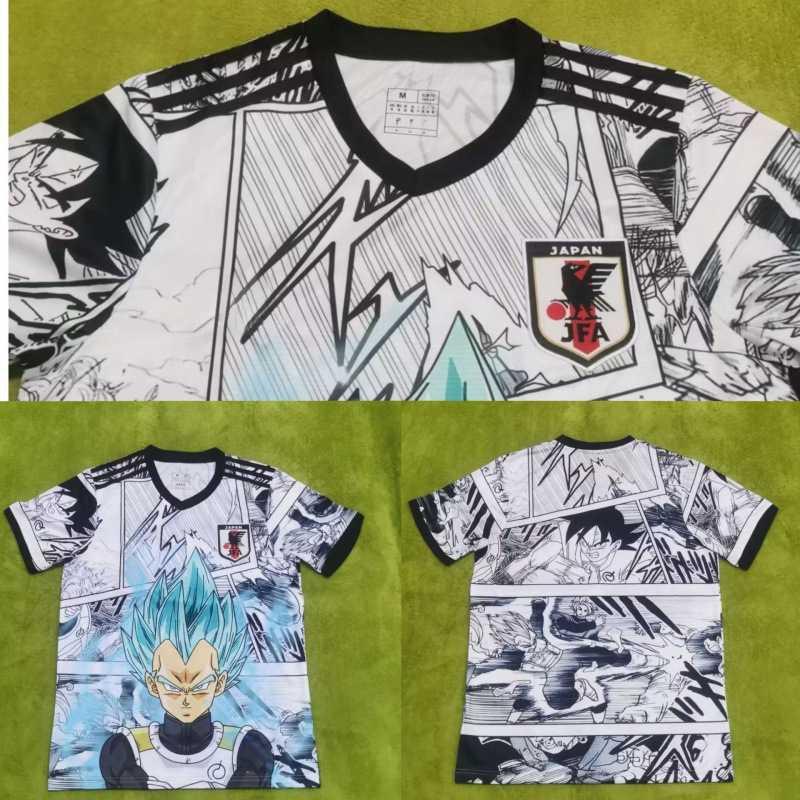 Japan Y3 National Team Edition Football Jersey Anime Print Short Sleeve Men Cycling Sports