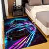 Sports Car Print Area Rug, Non-Slip Washable Floor Mat for Living Room Bedroom Dining Room, Thickened Home Decor Carpet