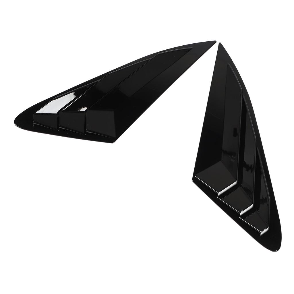 2PCS Rear Side Window Louver Gloss Black Sporty Look Scratch Resistant Replacement for Kia K5 LX LXS GT 2020 To 2024