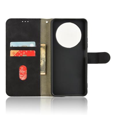 Кожаный чехол-книжка для Honor X60 5G, с ощущением кожи, противоударный, с кошельком
