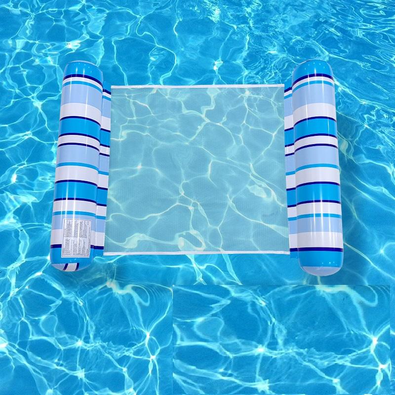 Летний надувной плавающий водный матрас гамак в полоску шезлонг игрушки для водных видов спорта в бассейне плавающий коврик игрушки для бассейна дети