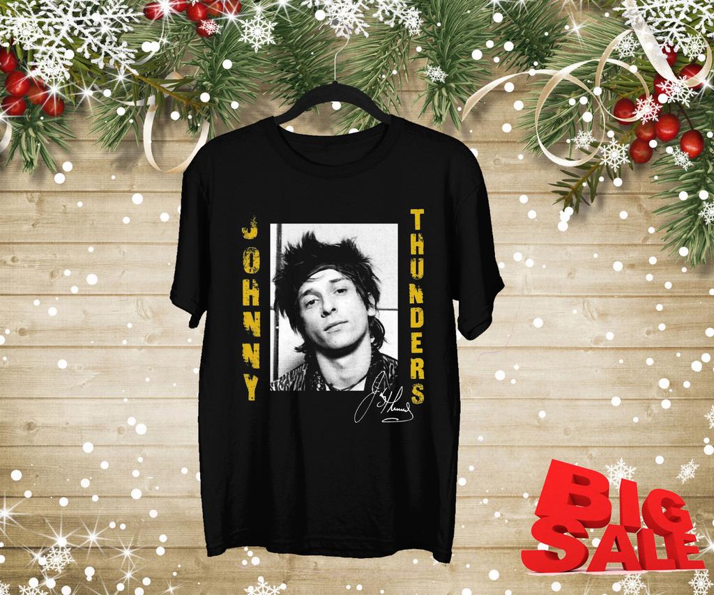 Johnny Thunders Signature For Fans Cotton S-4XL Unisex Tee Shirt BL260