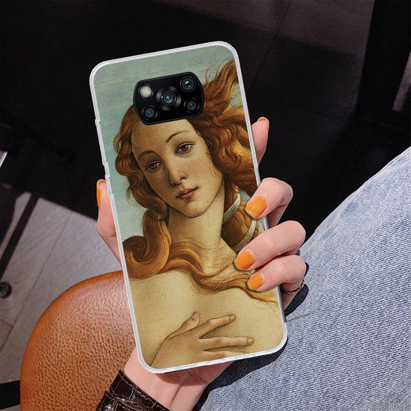 Paint Art Renaissance Phone Case For Xiaomi Poco X7 X6 X5 Pro F7 Ultra Redmi 15C 15 13C 13 12C 12 10 10A 10C 9 9A 9C 9T Cover Po