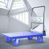 Lightweight Folding Handcart: Portable Silent Flatbed Trolley for Moving Goods and Household Use