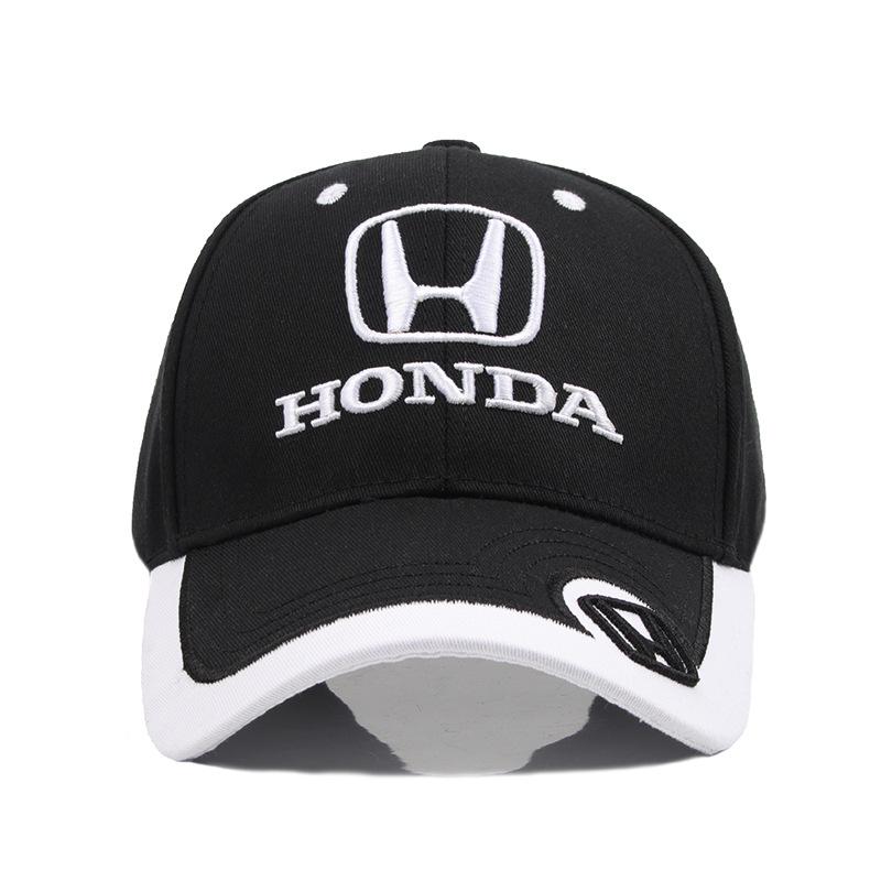 WRS2  HONDA Hip-hop Hat Baseball Cap Outdoor Summer Sports Hat Embroidered Men Women Baseball Cap For Honda Civic Accord CRV HRV Jazz