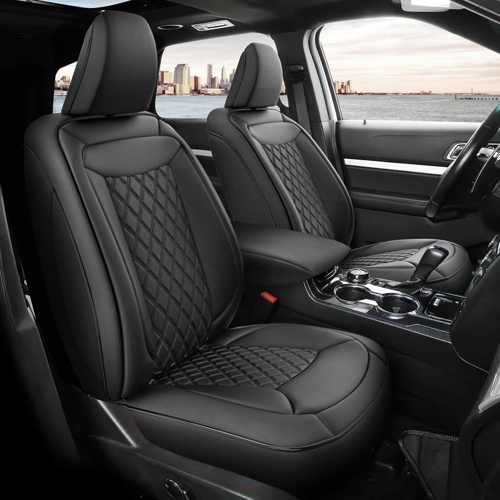 Ford Explorer 16-24 Подушка сиденья - Всесезонный чехол на сиденье из кожи с полной защитой