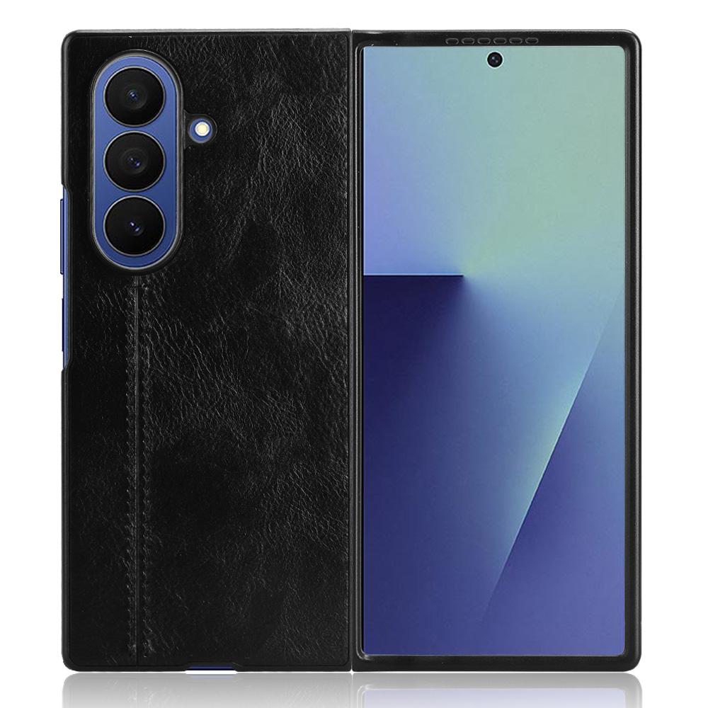 Для Samsung Galaxy Z Fold7 5G Чехол Линия Шва Покрытие из ПУ Кожи PC Чехол для Телефона