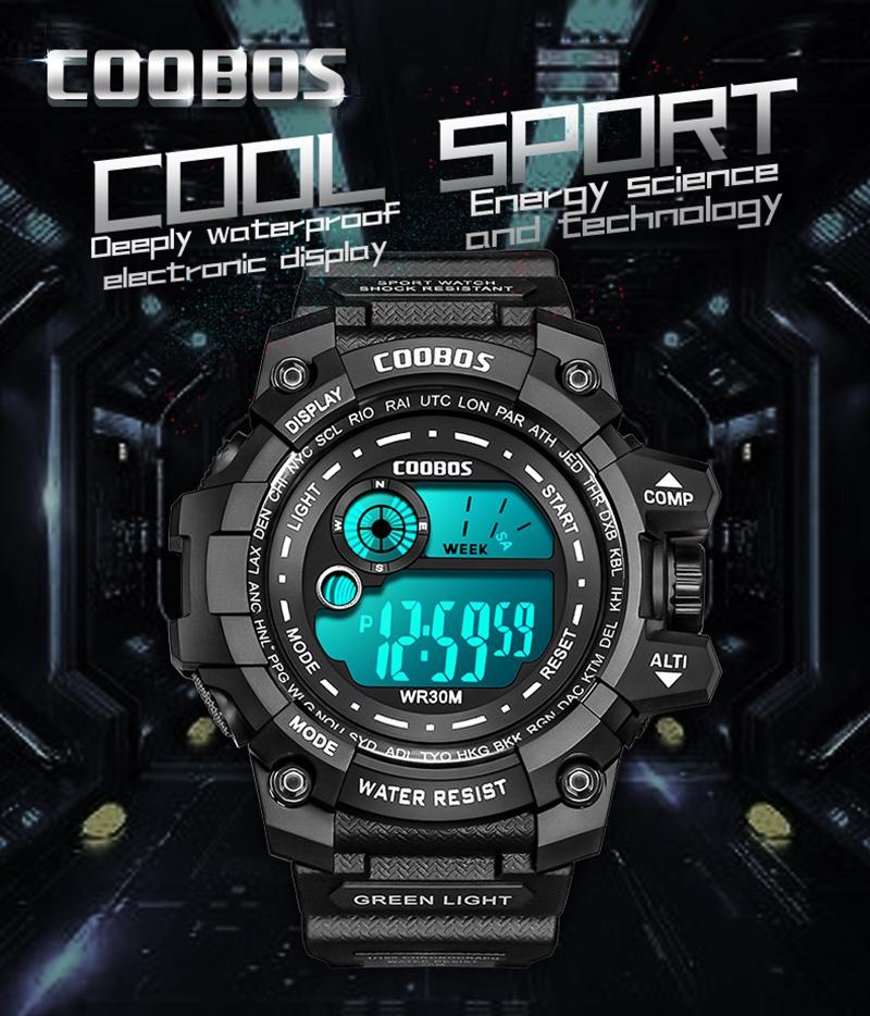 YurKem светящиеся мужские и женские спортивные часы Высококачественный силиконовый ремешок в стиле милитари наручные часы со светодиодным календарем водонепроницаемые цифровые часы