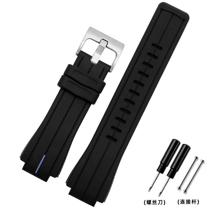Высококачественный резиновый ремешок для часов TIMEX серии T2N720 TW2T76300 T2N721 Мужской Черный Водонепроницаемый Силиконовый Спортивный Ремешок 24*16мм