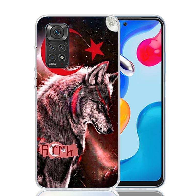 Турция Турецкий флаг Чехол для телефона для Xiaomi Redmi Note 15 14 13 12S 12 Pro Plus 11S 11E 11 11T 10S 10 Art Мягкий чехол с рисунком Redmi