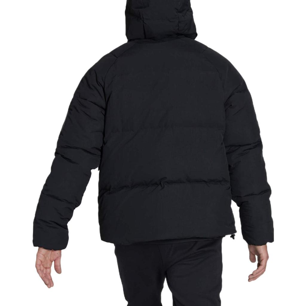 adidas Сплошной цвет на молнии с капюшоном, пуховик, мужская верхняя одежда, черный HN9930