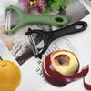 Black, Green - Set of 2 universal peelers, stainless steel vegetable peeler, manual vegetable peeler, potato peeler, ergonomic handle, kitchen peeler