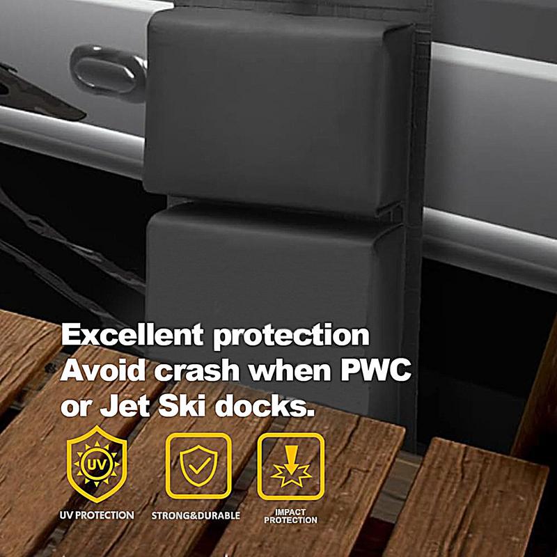 Boat Bumpers Pontoon Boat Dock Bumpers Shock-Proof Flat Motorboat Docking Fenders for Pontoon Marine Wakeboarding Yachting