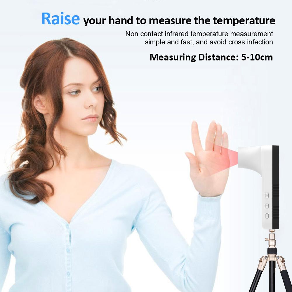 Wall Mounted Non-contact IR Thermometer with Multi-Language Voice Broadcast  Celsius /  Fahrenheit  Auto Measuring