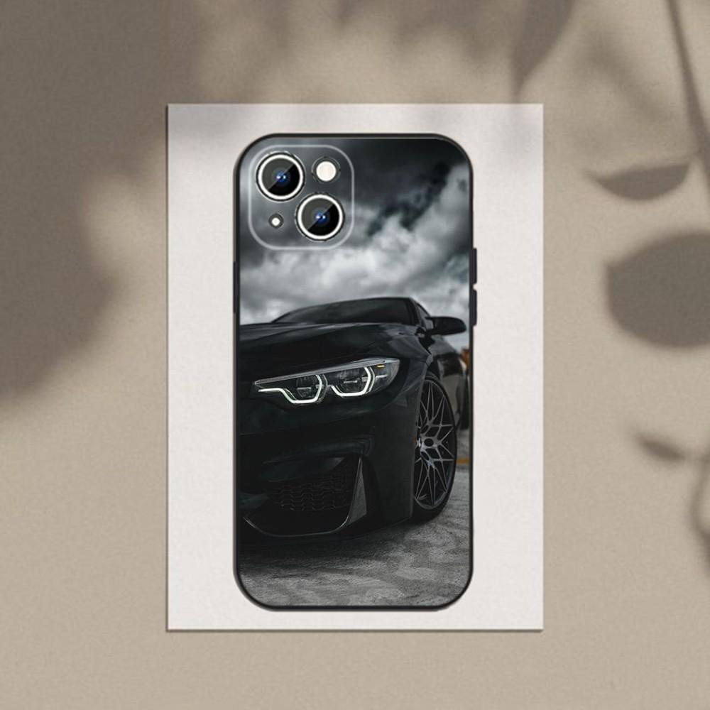 B-Синий Красный Автомобиль Чехол для Телефона Чехол для Телефона Для Apple iPhone 15,14,13,12,11,XS,XR,X,8,7,Pro,Max,Plus,mini Силиконовый Черный Чехол