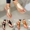 Women Beach Open Toe Big Size Sandals Flip Flops Buckles Flat Boho Outdoor Bohemia Summer