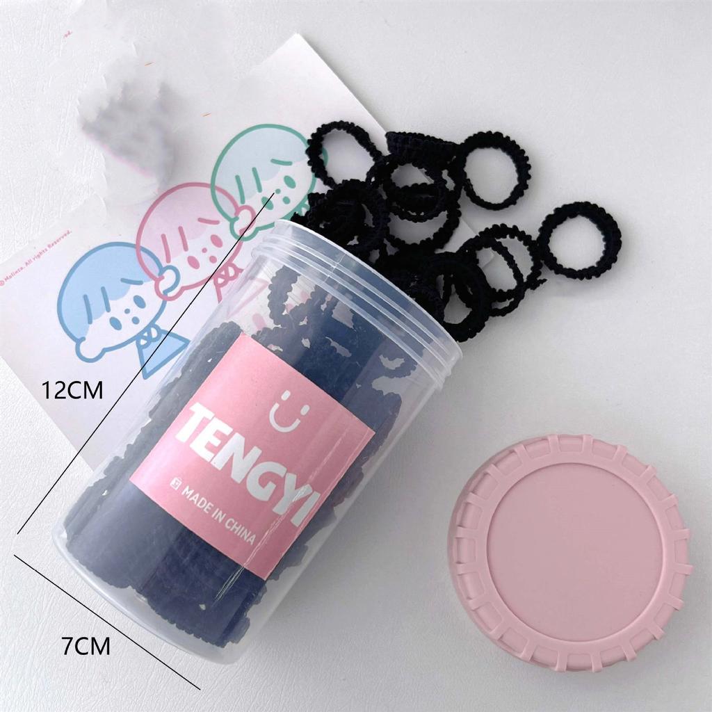 100 шт. эластичная детская веревка для волос ярких цветов, круг для волос, детские аксессуары для волос