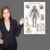 Palace Learning Muscle Skeleton Nervous System Anatomy Poster Set Muscular and Skeletal System Anatomy Charts X 3-Pack - + + - - Laminated, 18" 24"