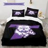 Truman State Bulldogs Pattern Bedding Set Quilt Cover Pillowcase Home Decor Gift (1 * duvet cover + 2 * pillowcase, without core)