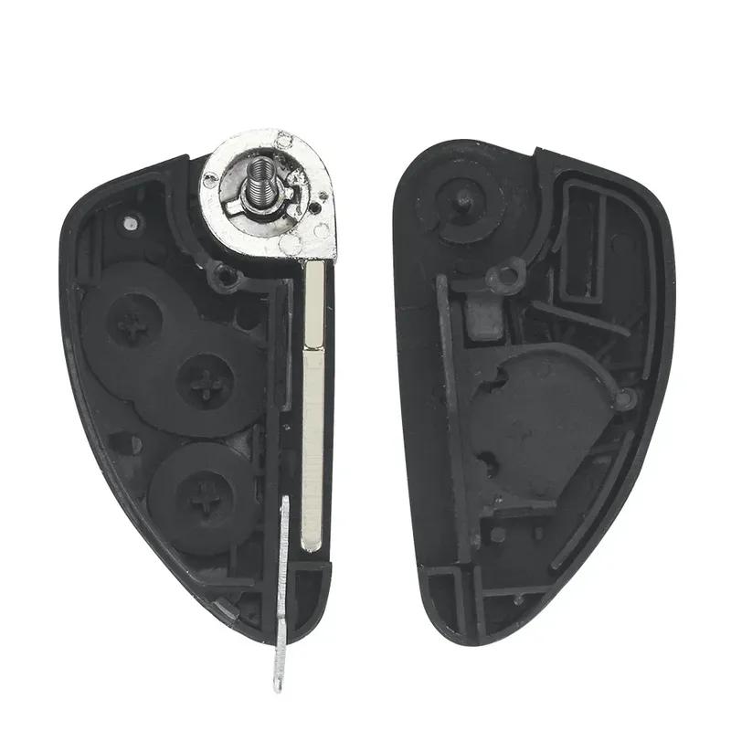 KEYYOU 2/3 Buttons Flip Key Case For Alfa Romeo Remote Car Key Shell For Alfa 147 156 166 GT Replacement Fob SIP22 Blade No