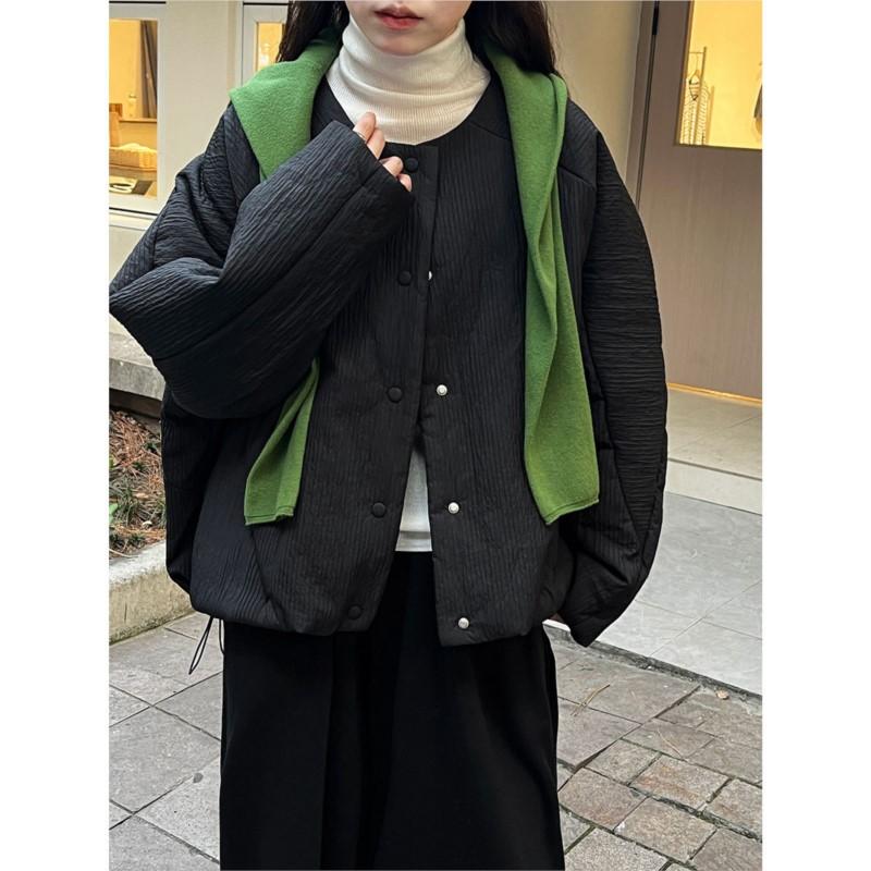 Johnature Простая свободная повседневная короткая хлопковая куртка в корейском стиле, женская, зимняя, повседневная, теплая