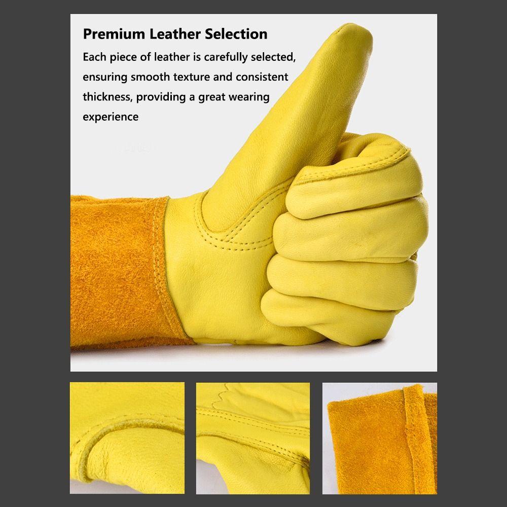 Long Sleeve Gardening Gloves Thorn Proof Garden Gloves Men & Women Rose Pruning Gloves