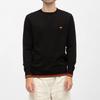 Black Sweater with Orange and Red Trim Men