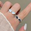 Парное кольцо на палец Мини-кольцо Сверкающее кольцо на кончик пальца Кольцо на палец Инкрустированное стразами Очки Регулируемый аксессуар