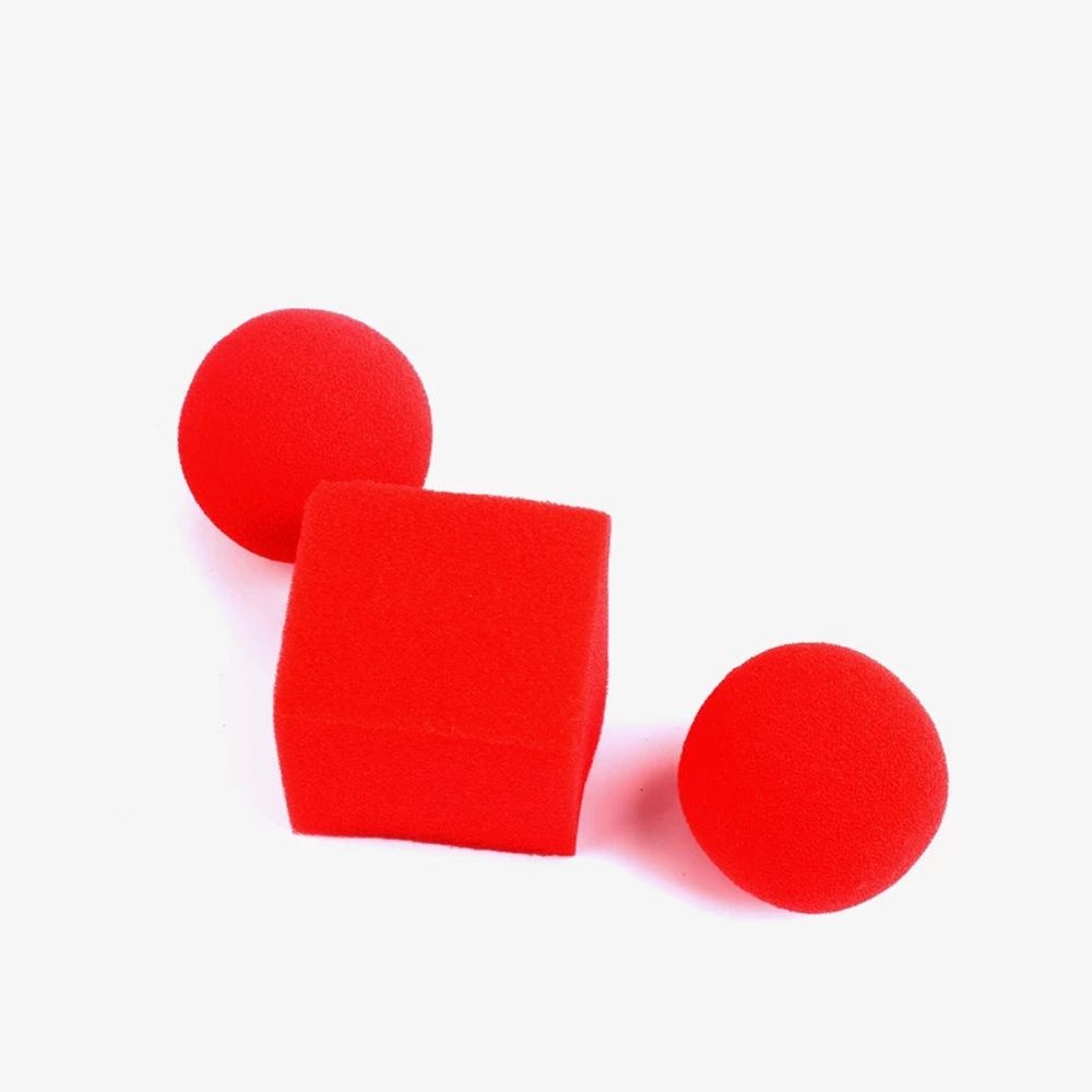 Magic Show Square Sponges Magic Sponge Balls Sponges Magic Tricks Red Ball Magic Sponge Magic Props