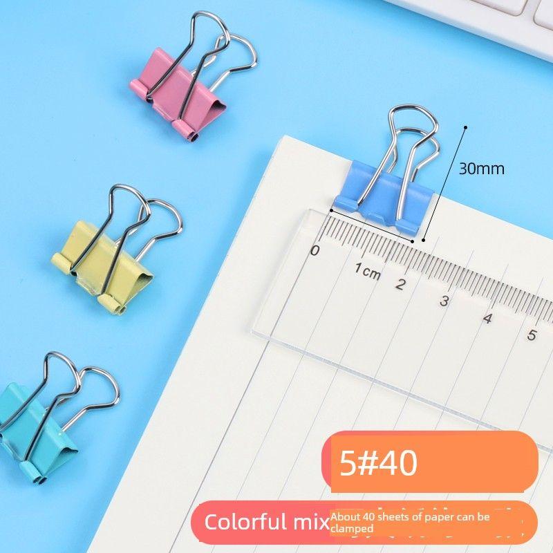 Series Medium Financial Files Strong Colorful Long Tail Clip