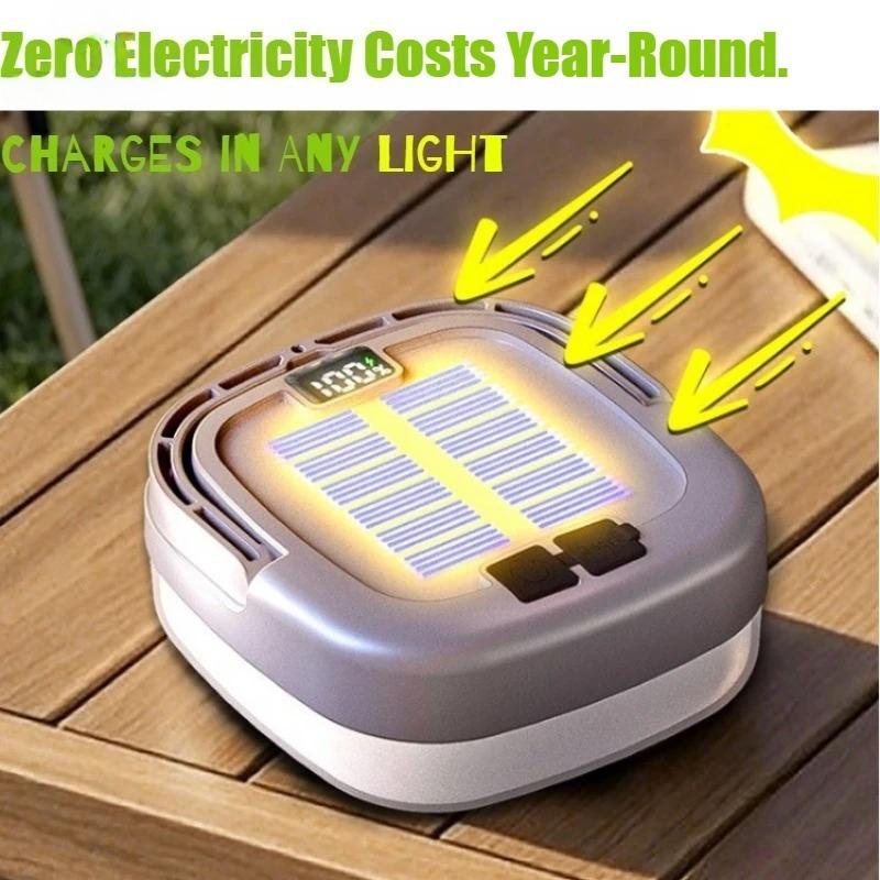 Уличная садовая палатка с цифровым дисплеем, солнечный кемпинговый фонарь с 5 режимами для быстрой зарядки и защиты от перезаряда, специально разработанный для кемпинга