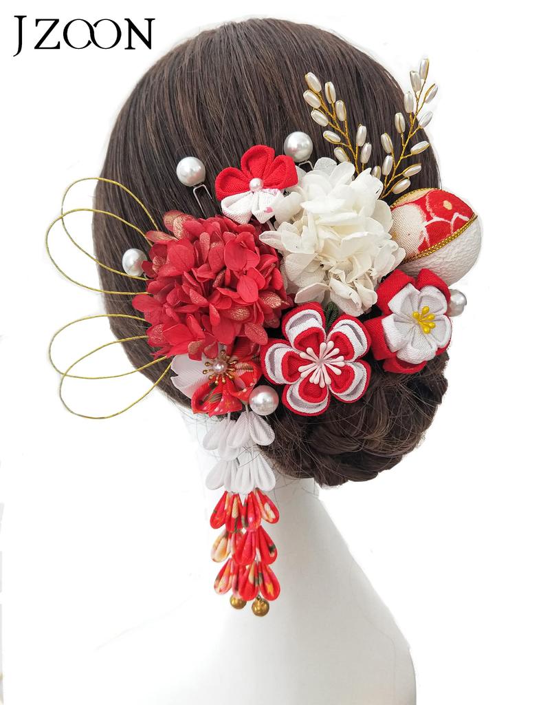 Волосы Волосы Популярные японские волосы Волосы Выпускной Вход Свадебный концерт K0613 [JZOON] Украшение, Shichi-Go-San Украшение, Одежда, Аксессуар,