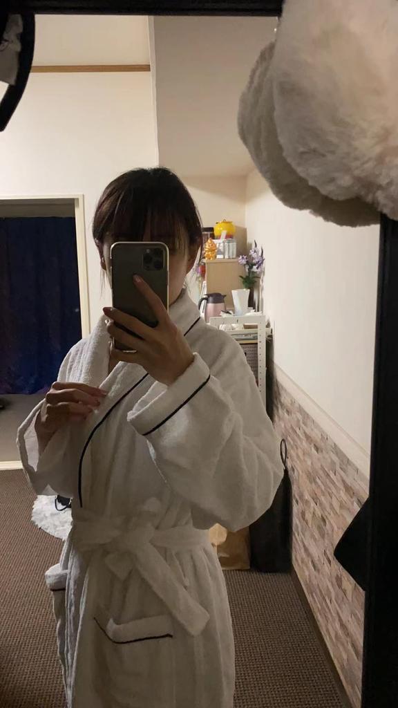 Халат махровый хлопковый после бани одежда длинный горячий источник отель банные принадлежности подарок белый LL [Otosuzu] женский мужской 100%