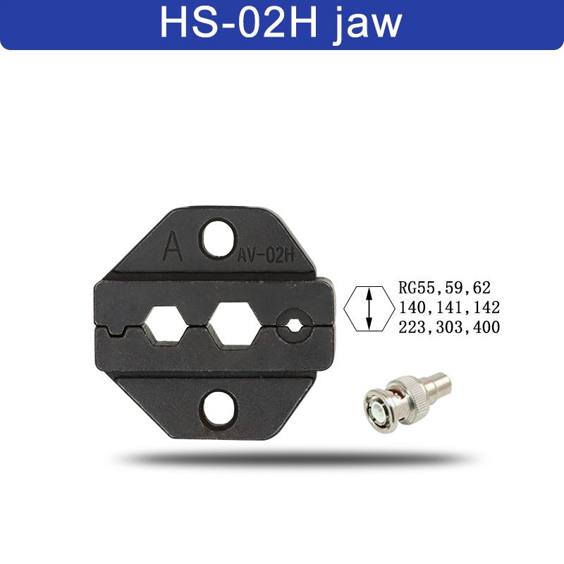 1 шт. HS обжимные клещи, плоскогубцы, штампы, вилка, изоляция трубки, неизолированный флаг, клеммы для коаксиального кабеля, сменные обжимные YEFYM