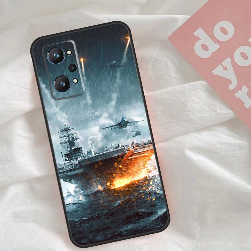 Морской Военный Корабль Чехол Для Realme GT7 Pro GT6 C75 C65 C67 C61 C53 C55 C51 C35 C63 C71 15 11 12 13 14 Pro Plus