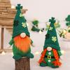 St. Patrick's Day Irish Guardian Saint Patrick Shamrock Knit Hat Couple Plush Dolls Party Decorations Home Desktop Decor