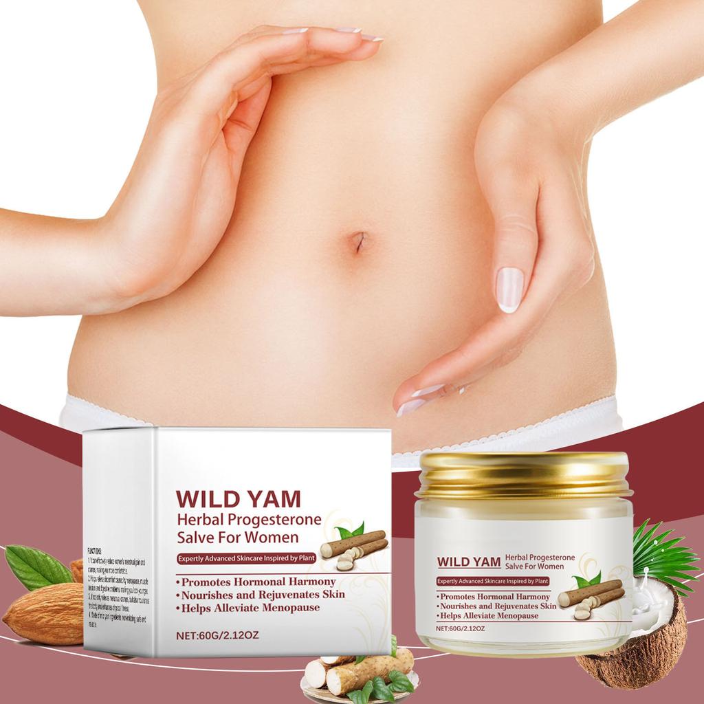 Yam Cream 60g Relieves Women's Stomach Discomfort And Moisturizes The Skin For Daily Massage And Care