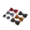 Rimless Bat Shaped Sunglasses Novelty Eyewear Goth Sun Glasses for Women & Men Cosplay/Disco Party Halloween Glasses UV 400