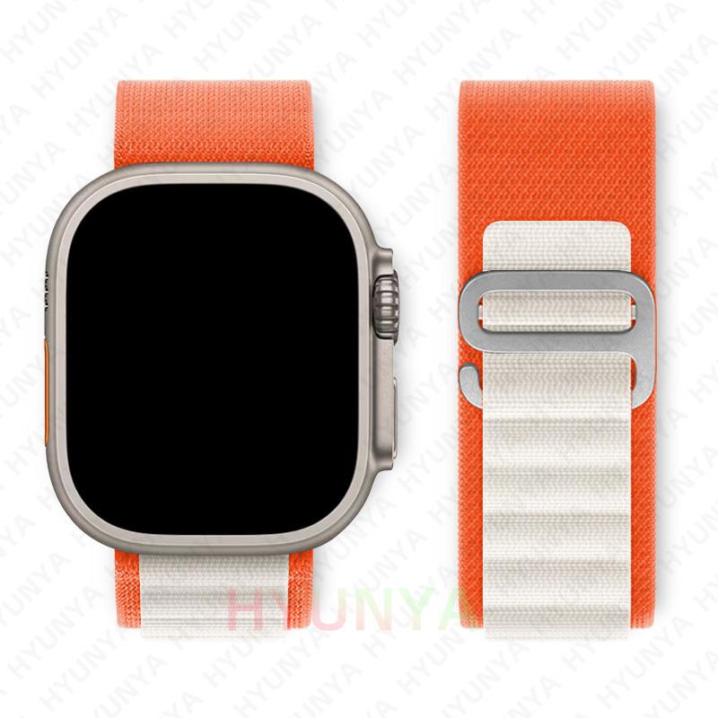Альпийский ремешок для Apple Watch Band Series 10 9 8 7 SE Ultra 2 41мм 42мм 45мм 46мм 49мм 40мм 44мм IWatch Correa Ремешок Браслет